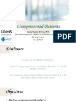 unrepresented patients lgg