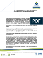 Certificacion Recibe Residuos Solidos Municipio Zona Bananera