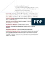 Las Características Fundamentales de Los Derechos Humanos