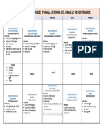 Actividades y Materiales para La Semana Del 08 Al 12 de Noviembree