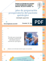 Principios de Preparación Preoperatoria Del Paciente Quirúrgico - PPTM