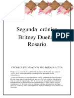 Crónica Inundación Río Aguadulcita Britney Dueñas Rosario