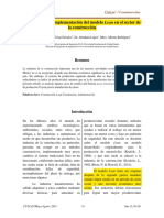 Análisis para La Implementación Del Modelo Lean en El Sector de Construccion