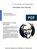 Sorting and Searching Techniques