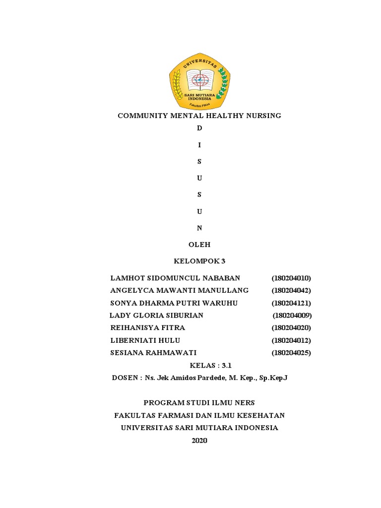 Definisi dan Fungsi CMHN | PDF | Pengembangan Diri