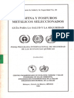 Fosfina y Fosfuros Metalicos Seleccionados