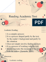 Reading Academic Text: Lesson 2