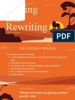 Writing and Rewriting: Lesson 5