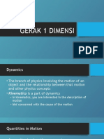 Gerak 1 Dimensi