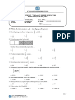 Soal PAS Matematika Kelas 4 Semester 1 Tahun 2021-2022