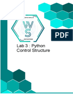 Lab 3: Python Control Structure