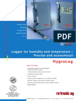 Hygrolog: Logger For Humidity and Temperature - Precise and Economical !