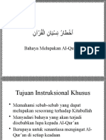 Bahaya melupakan Al-Qur'an