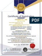 FDA Certification (Stemko)