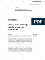 Making Micro Meanings: Reading and Writing Microfiction: Holly Howitt-Dring