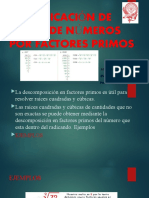 Simplificacion de Raices de Numeros Por Factores Primos