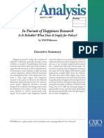 In Pursuit of Happiness Research: Is It Reliable? What Does It Imply For Policy?