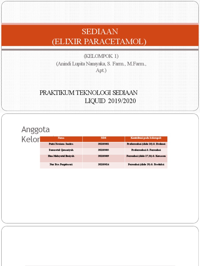 Revisi Praktikum Elixir Paracetamol PG 2 PDF
