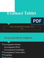 Evaluasi Tablet