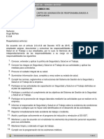 Ejemplo Carta de Asignación de Responsabilidades A Empleados