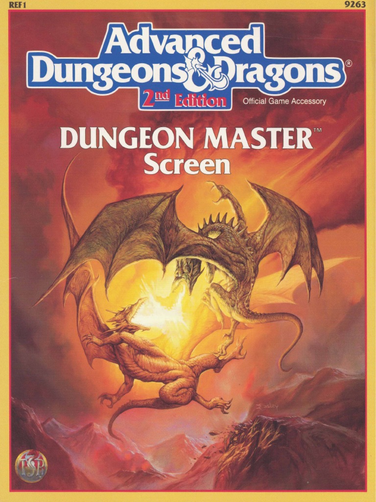 2nd Edition AD&amp;D Dungeon Master's Screen | PDF | Dungeons &amp; Dragons