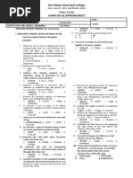 San Mateo Municipal College: Final Exam