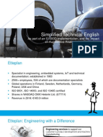 Simplified Technical English: As Part of An S1000D Implementation, and The Impact On Augmented Reality and Iot Strategies