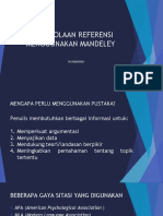 Pengelolaan Referensi Menggunakan Mandeley: Nurmainah