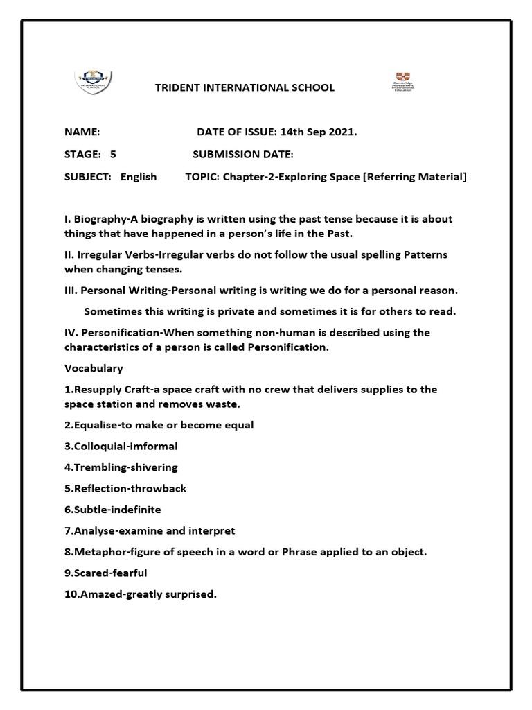 ENG - ls2 Notes - PDF Part 2 | PDF | Language Arts & Discipline ...
