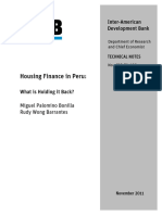 Housing Finance in Peru What Is Holding It Back
