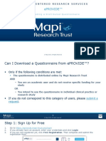 Eprovide™: Downloading A Distributed Questionnaire