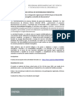 Programa de La Primera Jornadas de Sostenibilidad Energética