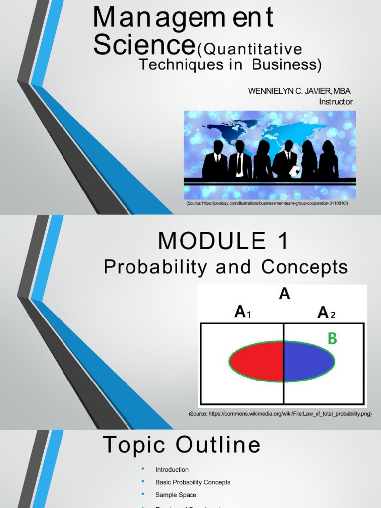 Management Science - Chapter 1 | PDF | Probability | Statistics