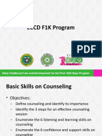 ECCD F1K Program Counseling Skills