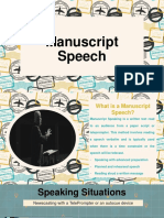 Manuscript Speech