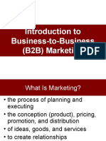 Introduction To Business-to-Business (B2B) Marketing