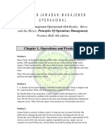 Soal Dan Jawaban: Manajemen Operasional: Chapter 1, Operations and Productivity