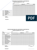 Daftar Hadir Siswa