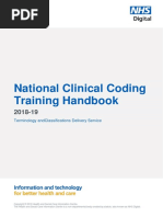 National Clinical Coding Training Handbook: Terminology Andclassifications Delivery Service