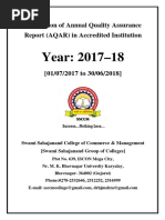 Aqar Report 2017-18 Sahajanand Commerce and Management College