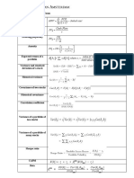 Finance Exam Formula Sheet