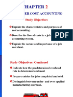 Job Order Cost Accounting: Study Objectives