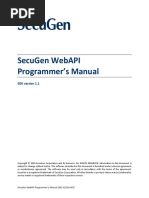 Secugen Web Service API