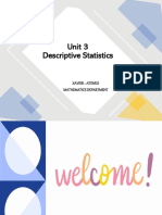 Unit 3 Descriptive Statistics Part 1