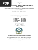 Secure Data Transfer and Deletion From Counting Bloom Filter