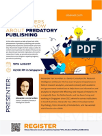 Predatory Publishing - 19TH AUGUST