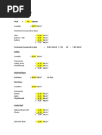 Typical Design Loads Schedule