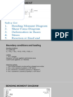 Beam bending and stress analysis