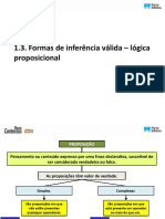 Formas de inferência válida - lógica proposicional