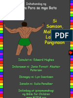 Samson Gods Strong Man Tagalog